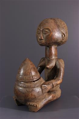 Arte africana - Suporte para copos Luba