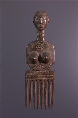 Arte africana - Pente Tabwa figurativo