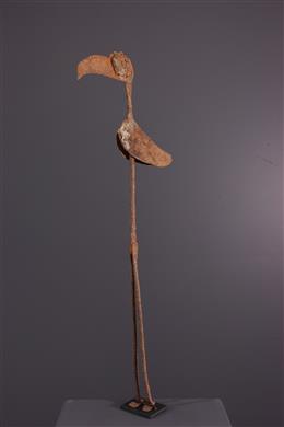 Arte africana - Figura de pássaro do Lobi de Ferro