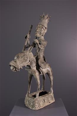 Arte africana - Figura do cavaleiro beninês Bini Edo