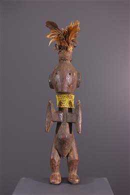 Arte africana - Estatueta de fetiche Zande do culto Mani