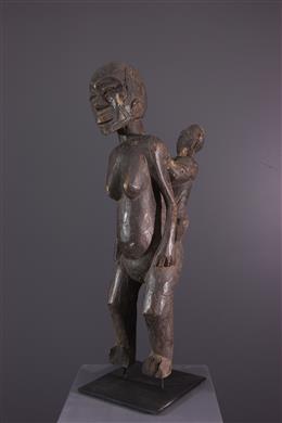 Arte africana - Figura da maternidade Makonde Lisinamu
