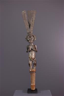Arte africana - Luba Nsakak-abemba  Ceptro cerimonial