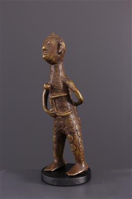 Arte africana - Figura da maternidade Vere, Duru, em bronze