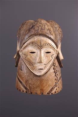 Arte africana - Máscara de capacete Fang Ngontang