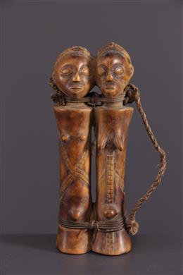 Arte africana - Tabwa Mpundu estatuetas gémeas