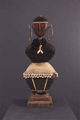 Arte africana - Grande boneca de contas da África do Sul