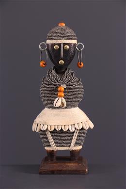 Arte africana - Pequena boneca Zulu África do Sul