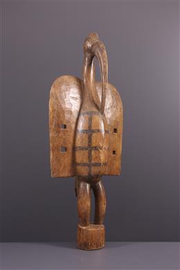 Arte africana - Escultura primordial de aves Senufo