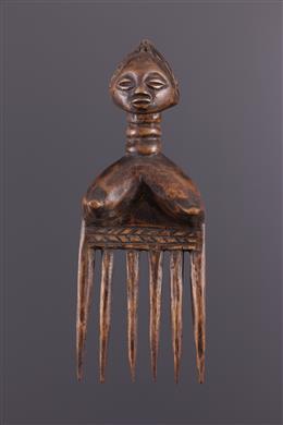 Arte africana - Pente figurativo Luba