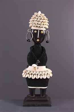 Arte africana - Boneca com Contas Zulu