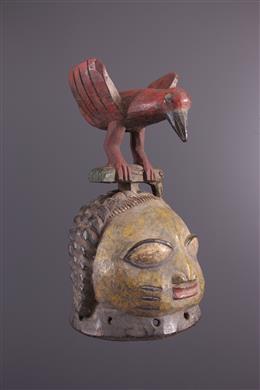 Arte africana - Máscara de Palma de Yoruba Gelede