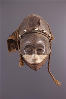 Máscara africana do Kongo Lumbu