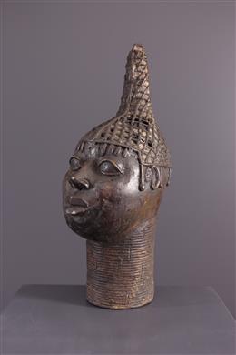 Arte africana - Cabeça do Benin bronce Memorial