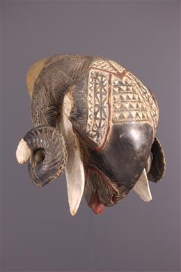 Arte africana - Máscara animal Aries Baule