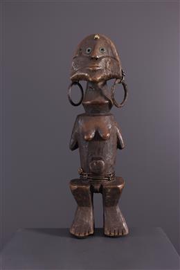 Arte africana - Estátua mista de Zande