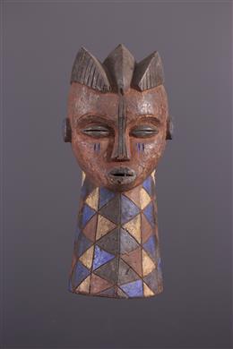 Arte africana - Máscara policromada Kwese/Pindi