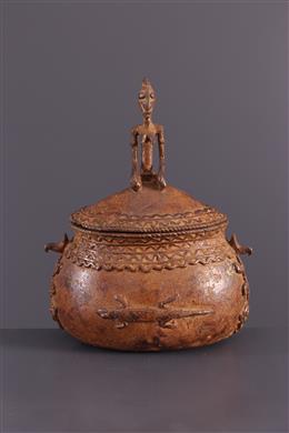 Arte africana - Caixa de bronze Dogon