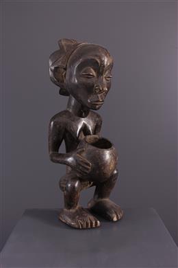 Arte africana - Estátua portadora da taça Hemba/Luba