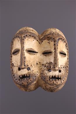 Arte africana - Dupla máscara Lega ou Leka