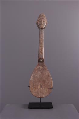 Arte africana - Colher de espátula Hemba janiforme