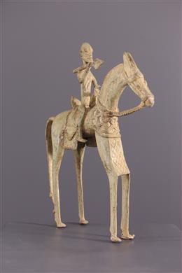 Arte africana - Cavaleiro de bronze Dogon
