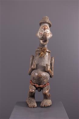 Arte africana - Caixa antropomórfica Yaka