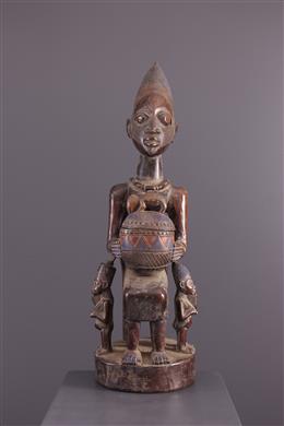 Arte africana - Olumèye Yoruba porta-copos
