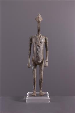 Arte africana - Estatueta de bronze lobi