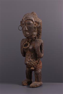 Arte africana - Grande estátua dos antepassados de Luba Hemba