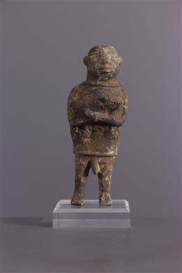 Arte africana - Fetiche protetor de bronze Nigéria