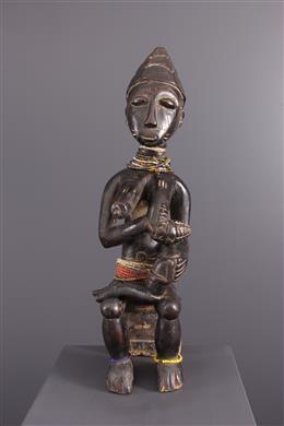 Arte africana - figura de maternidade Koulango