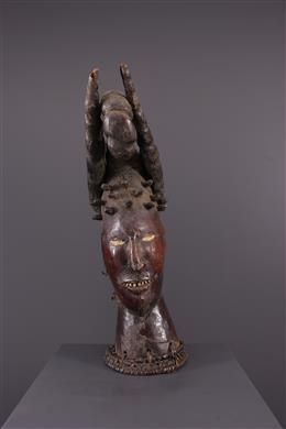 Arte africana - Ekoi mascarar