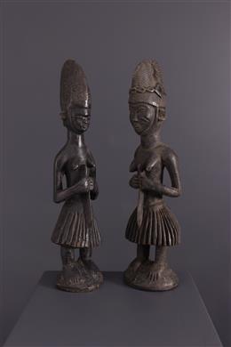 Arte africana - Bijogo estátuas