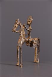 bronze africainDogon Cavaleiro
