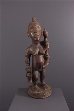 Arte africana - Estátua da mãe para a criança Kongo Vili